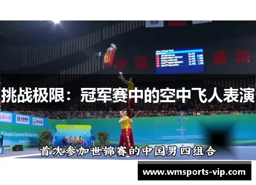 挑战极限：冠军赛中的空中飞人表演